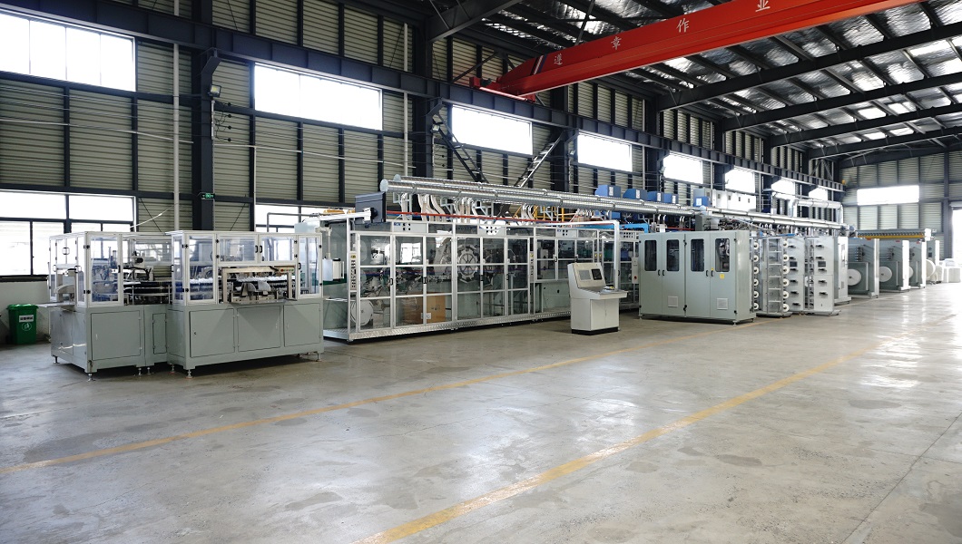 Fully Automatic Baby Nappies Manufacturing Equipment